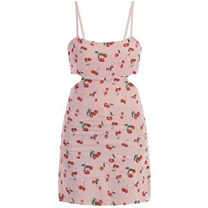 OCY Mini-jurk voor dames, Roze, meerkleurig., L