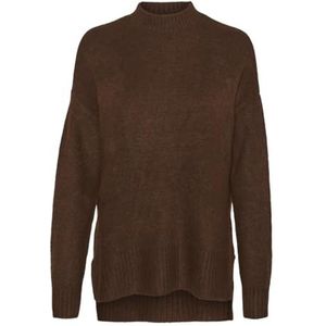 VERO MODA Dames Vmlefile Oversize Boxy Blouse Noos gebreide trui, Pinecone, M
