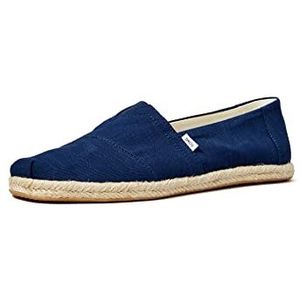 TOMS ALPARGATA heren Loafer Plat Espadrille ,Marineblauw,39 EU