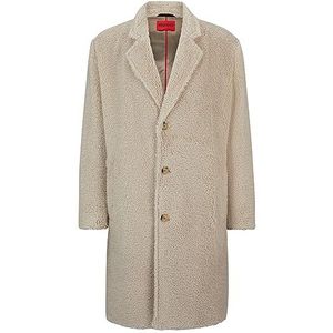 HUGO Heren Merlon2341 regular fit mantel met knopen in vintage-stijl, Natural108, XXL