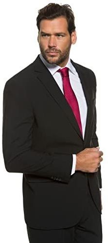 JP1880 Blazer zwart, Effen