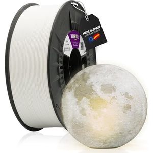 WINKLE PLA HD-filament 1,75 mm geest wit, 1 kg spoel, 3D-printer, compatibel met FDM-printers, filament 3D-printmaterialen, maatnauwkeurigheid +/- 0,05 mm, biologisch afbreekbaar, gemakkelijk te