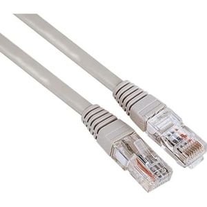 Hama CAT5e netwerkkabel (mand, kabel, RJ45 (8p8c)-Plug, 1 Gbit/s, 20m, U/UTP 1) grijs