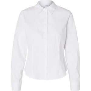 SLFAMIRA LS Fitted Shirt NOOS, wit (bright white), 38