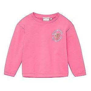 TOM TAILOR Sweatshirt voor meisjes met pailletten, 15799-Carmine Pink, 116/122 cm