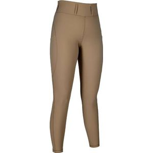 HKM Jil Hoge Taille siliconen zitvla Paardrijlegging voor kinderen Beige 146/152