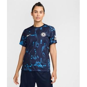 Nike Top Chelsea Dames Dri-Fit Academypro Short-Sleeve Top K Pm, Obsidian/Guava Ice, FN9729-452, S