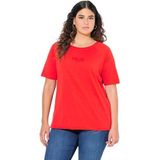 Ulla Popken - Shirt - Neonrood - T-shirt