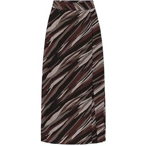 Onlnova Life VIS Piper Slit Rok AOP, Brown Stone/Aop: 589 Russet Graphic, XS