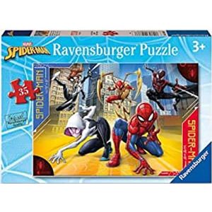 Ravensburger - Spiderman-puzzel, 35 stukjes, puzzel voor kinderen, aanbevolen leeftijd: vanaf 3 jaar
