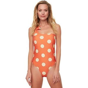 Trendyol Badpak voor dames, met wetenschappelijk patroon, één stuk, meerdere kleuren, maat 44