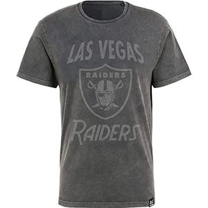 Recovered Heren T-Shirt NFL Raiders Logo - Shirt in zwart in maat S - XXL, Raiders, S