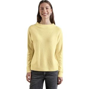 STREET ONE Pullover met structuurmix, Mellow Yellow Mel., 38