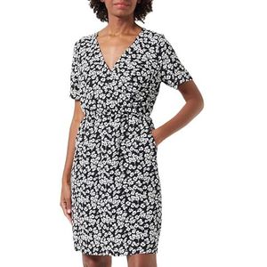 Celocia Damesjurk, zwart, wit, M