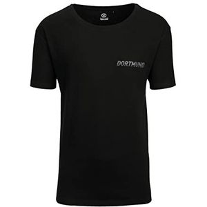 Borussia Dortmund Heren BVB oversized T-shirt, zwart, M, zwart, M