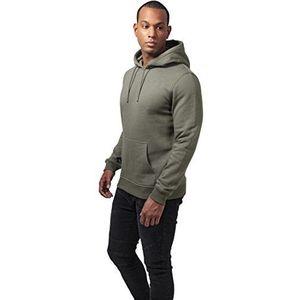 Urban Classics Heren hoodie Basic Sweat Hoody, olijfgroen, XS