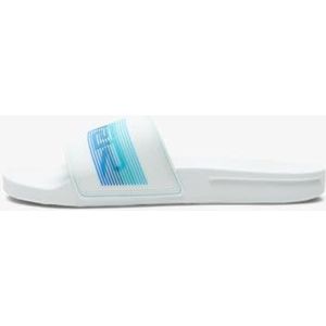 Quiksilver Rivi Wordmark Slide sandalen voor heren, Wit Blauw Blauw, 47 EU