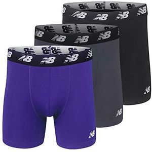 New Balance Men's Cotton Performance Boxer Briefs (3 Pack)