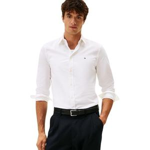 TOMMY HILFIGER - Overhemd - Wit - Slim Fit - Lange Mouw