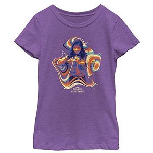 Marvel Little, Big Dr. Strange in The Multiverse of Madness Chavez Groove Girls Short Sleeve Tee Shirt, Purple Berry, X-Large, Purple Berry, XL