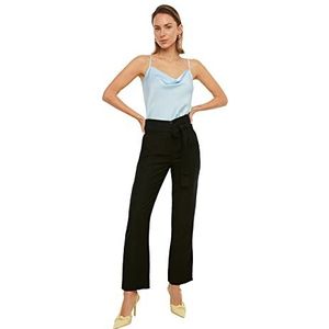 Trendyol Black Straight Pants Boxershorts voor kinderen en dames, Zwart, 30