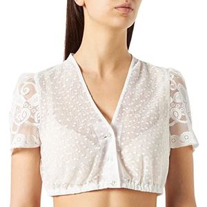 Apple of my eye Dames 905000 Dirndlblouse, Ecru, 40