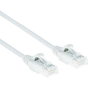 ACT CAT6 Netwerkkabel, U/UTP LSZH LAN Kabel Dun 3.8mm Slimline, Flexibele Snagless Ethernet Kabel Met RJ45 Connector, Voor Gebruik In Datacenters, 5 Meter, Wit - DC8905