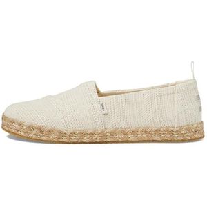 TOMS Alpargata Touw Loafer Plat, natuurlijke ongeverfde metallic linnen streep, 36 UK, Natuurlijke ongeverfde metallic linnen streep, 36.5 EU