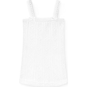 BABIDU Mouwloos T-shirt voor baby's en peuters, Wit, 8 Jaren