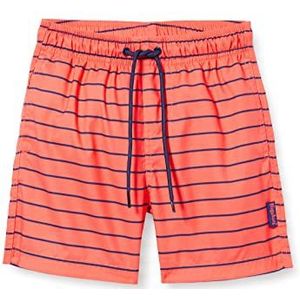 Playshoes Jongens zwemshorts zwembroek, koraal gestreept, 122/128 cm