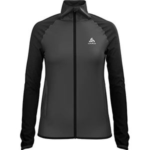Odlo Zeroweight Warme hybride hardloopjas voor dames, Zwart, M