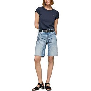 Pepe Jeans Violet Bermuda Shorts voor dames, Blauw (Denim-hq8), 24W