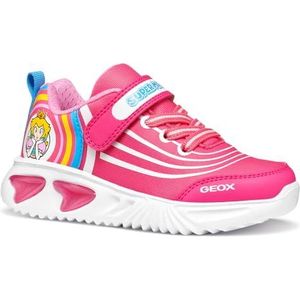 Geox J Assister Girl C Sneakers voor meisjes, Fuchsia, 24 EU