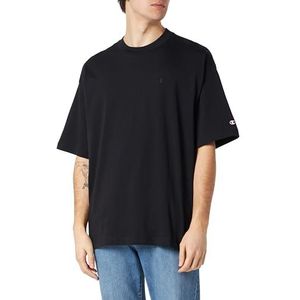 Champion Legacy Icons Tonal Logo T-shirt S/S Crewneck heren, Zwart, L