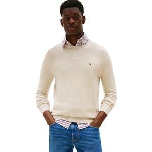 Heathered Oatmilk - Sweater - Ronde Hals - Lange Mouwen - Regular Fit