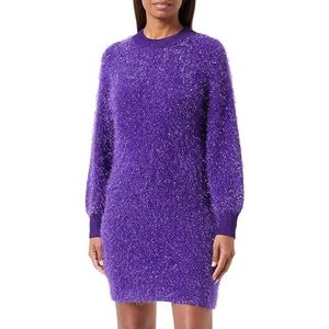 BOSS C_festalasa gebreide jurk voor dames, Open Purple551, M