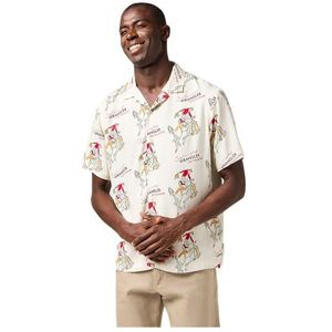 Overhemd - Korte Mouwen - Viscose - All-Over Print - Casual Pasvorm