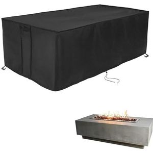 Youlvy Vuurkorf Cover Rechthoekig 137 cm, Propaan Gas Vuurplaats Tafelhoes, Outdoor Waterdichte Firepit Tafelhoes - 147 x 57 x 15 Inch