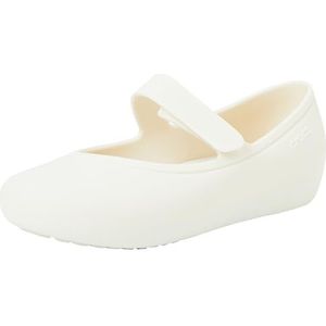 Crocs Unisex Brooklyn Mary Jane Flat T voor kinderen, Stucwerk, 27/28 EU