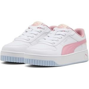 PUMA Carina Street PS Sneaker, White-PINKSCAPE-Exotic RED, 29 EU, Puma White Pinkscape Exotic Red, 29 EU