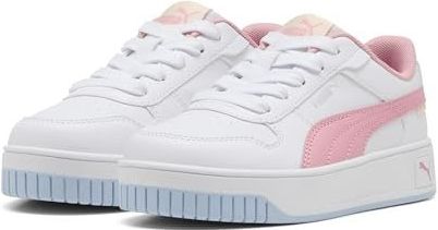 PUMA Carina Street PS Sneaker, White-PINKSCAPE-Exotic RED, 29 EU, Puma White Pinkscape Exotic Red, 29 EU
