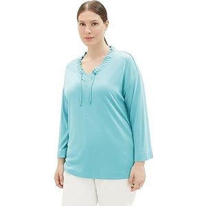 TOM TAILOR T-shirt voor dames, 10426 - Summer Teal, XXS