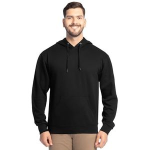 Fruit of the Loom Eversoft fleece hoodies voor heren, vochtafvoerend en ademend, pullover met capuchon, Zwarte Pullover, 3XL