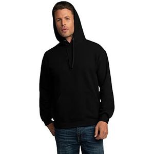 Fruit of the Loom heren Eversoft Fleece Sweatshirts & Hoodies Shirt, Pullover - Zwart, 3X-Large US, Zwarte Pullover, 3XL