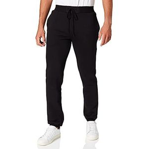 Build Your Brand Heren sportbroek Heavy sweatpants joggingbroek voor mannen verkrijgbaar in zwart of grijs, maten S - 5XL, zwart, 4XL