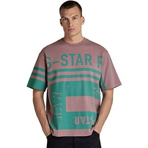 G-STAR RAW Dames Unisex Scarf Graphic Boxy r t T-Shirt, Paars (Grape Shake C336-D310), M