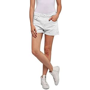 Replay Dames ANYTA jeansshorts, 001 wit, 24, 001, wit, 24W