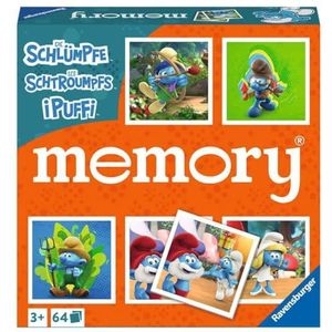 Ravensburger Smurfen Memory - Geheugenspel voor het hele gezin | 2-8 spelers | Vanaf 3 jaar