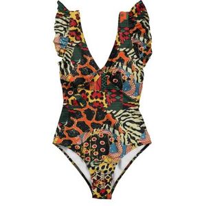 Averie Harlow One Piece Swimsuit voor dames, Meerkleurig, 3XL