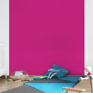 Apalis Vliesbehang effen vierkant | vliesbehang wandbehang muurschildering foto 3D fotobehang voor slaapkamer woonkamer keuken | grootte: 336x336 cm, roze, 98440